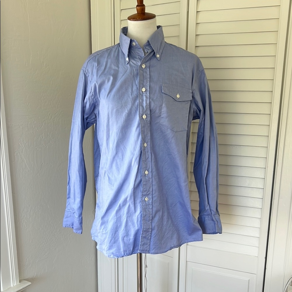 J. Press Oxford Cloth Button Down Dress Shirt - Flap Pocket